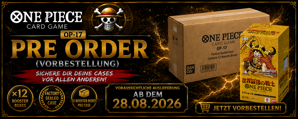 One Piece OP-17 The World's Strongest Warriors Pre-Order Case (12x) EN – jetzt bei GrandLineTCG vorbestellen